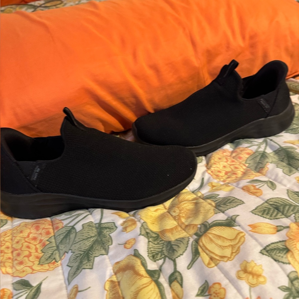Black Slip-On Men's Shoes